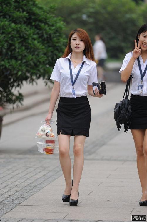 职业制服丝袜街拍,丝袜街拍中的制服诱惑